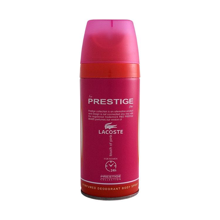 اسپری بدن زنانه پرستیژ مدل Lacoste حجم 150 میلی لیتر