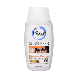 کرم ضد آفتاب فیزیکال بژ طبیعی دور چشم و صورت پیکسل SPF35 حجم 50 میلی لیتر