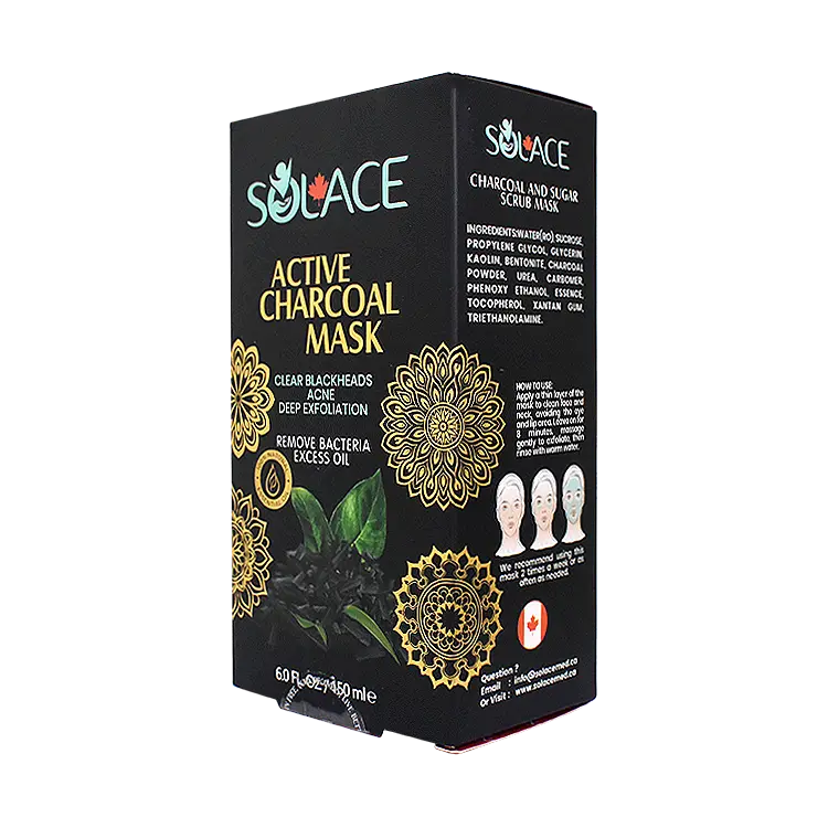 قیمت ماسک اسکراب شکری جوش سرسیاه زغال فعال سولس حجم 150 میلی لیتر