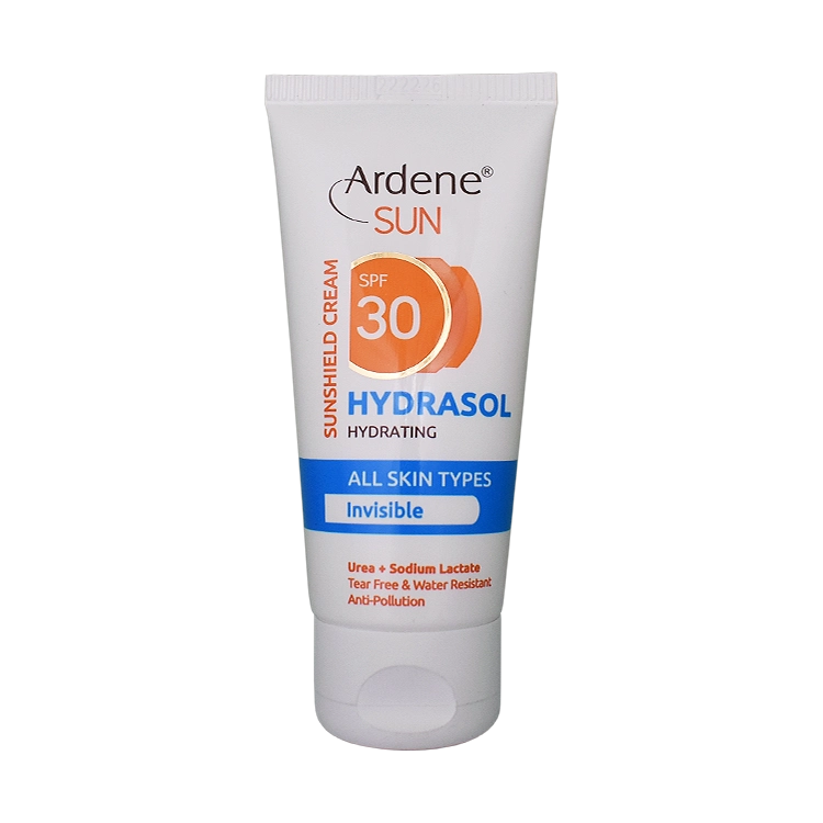 کرم ضد آفتاب انواع پوست بی رنگ هیدراسول آردن سان SPF30 حجم 50 میلی لیتر