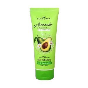 ژل ماسک التیام بخش روغن آووکادو و عصاره بابونه استار لیدی حجم 175 میلی لیتر