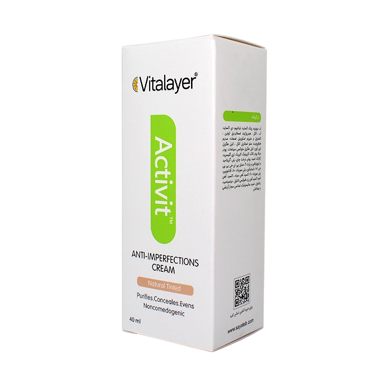 قیمت کرم ضد جوش رنگی بژ طبیعی اکتی ویت ویتالیر حجم 40 میلی لیتر