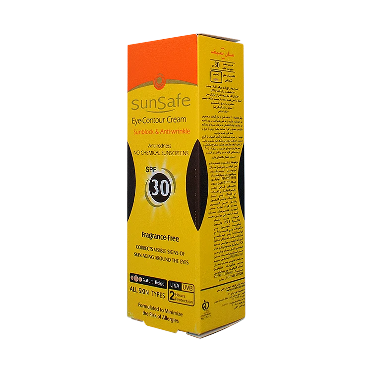 قیمت کرم دور چشم ضد آفتاب بژ طبیعی سان سیف SPF30 حجم 20 میلی لیتر
