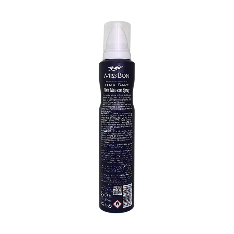 خرید موس رنگ مو موقت میس بون رنگ طوسی حجم 225 میلی لیتر