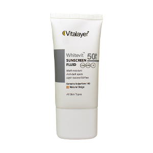 فلویید ضد آفتاب ضد لک بژ طبیعی وایت ویت ویتالیر SPF50 حجم 50 میلی لیتر