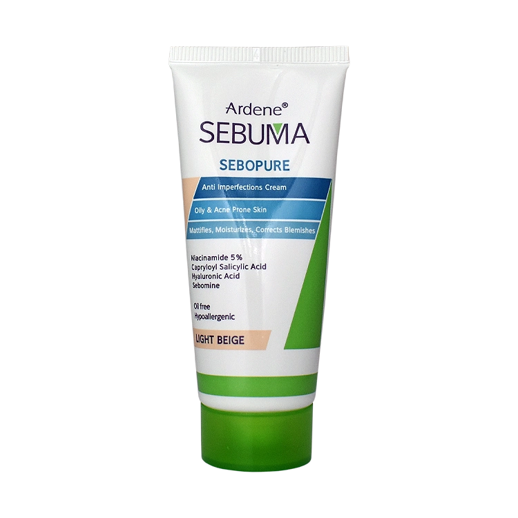 کرم ضد جوش رنگی بژ روشن آردن سبوما مدل Sebopure حجم 30 میلی لیتر