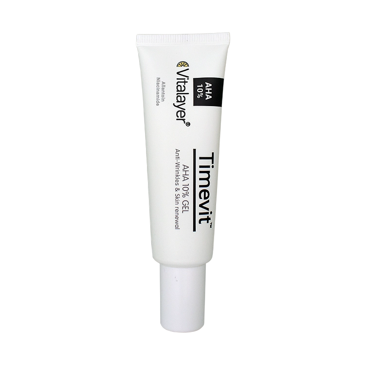 ژل کرم لایه بردار AHA 10 درصد تایم ویت ویتالیر حجم 30 میلی لیتر