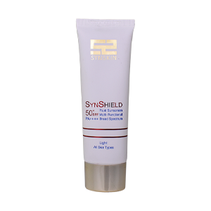 فلویید ضد آفتاب بژ روشن انواع پوست ساین شیلد ساین اسکین SPF50 حجم 50 میلی لیتر