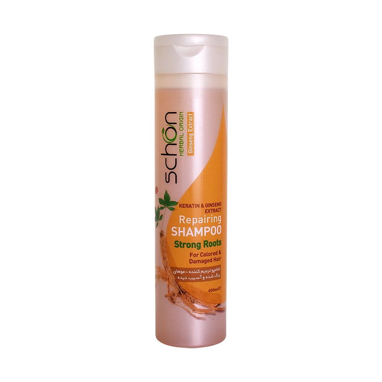 شامپو ترمیم کننده کراتین و عصاره جینسینگ شون حجم 400 میلی لیتر
