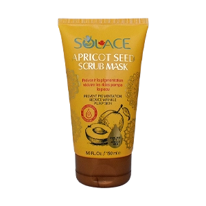 ماسک اسکراب روشن کننده هسته زردآلو سولس حجم 150 میلی لیتر
