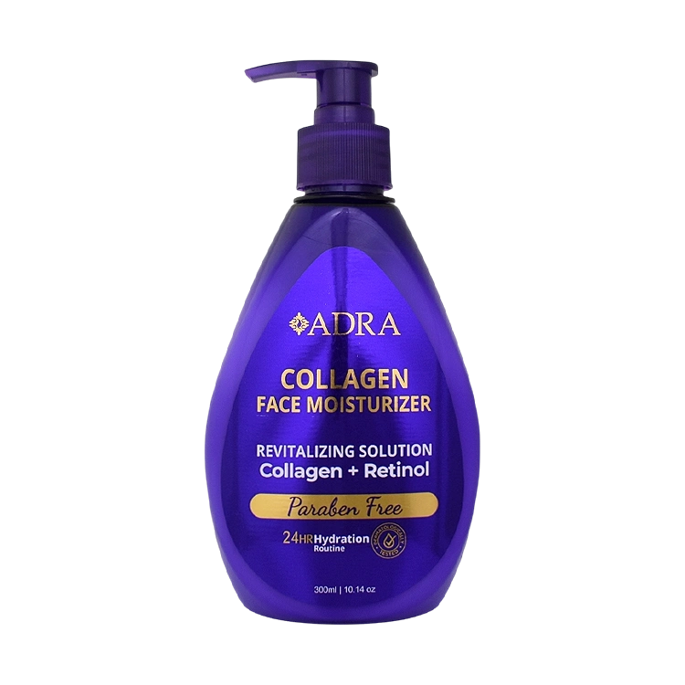 کرم مرطوب کننده پمپی کلاژن و رتینول آدرا حجم 300 میلی لیتر