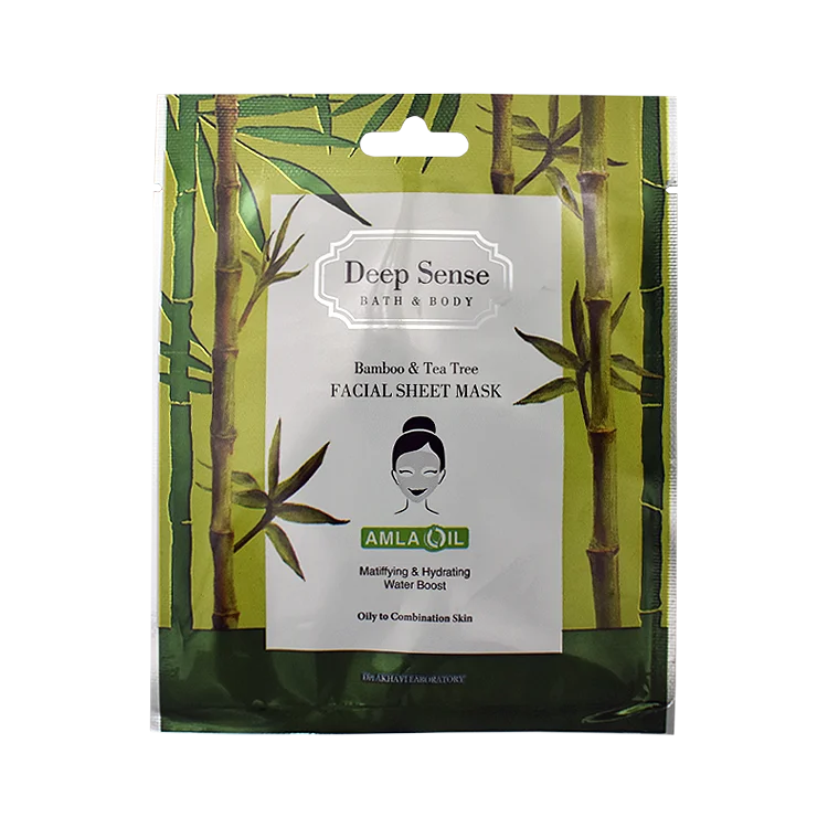 ماسک صورت نقابی پوست چرب درخت چای و بامبو دیپ سنس حجم 25 میلی لیتر