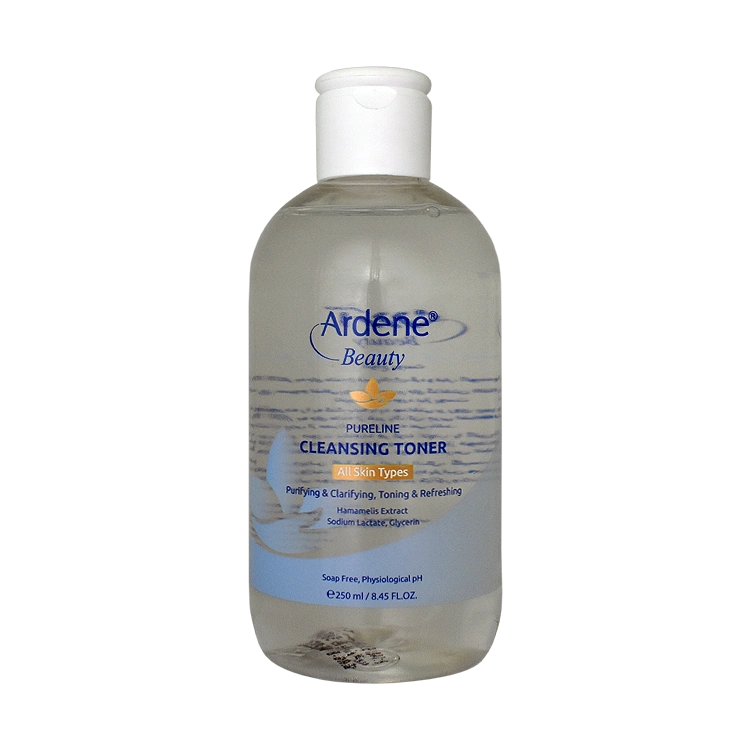 تونر پاک کننده انواع پوست پیور لاین آردن بیوتی حجم 250 میلی لیتر