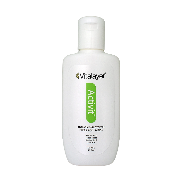 لوسیون ضد جوش و لایه بردار صورت و بدن اکتی ویت ویتالیر حجم 125 میلی لیتر