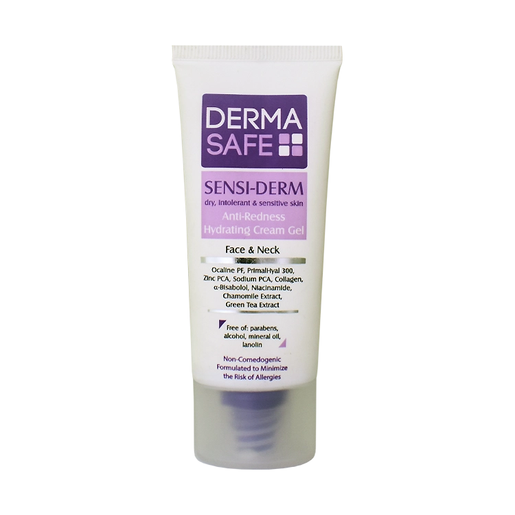 کرم ژل مرطوب کننده پوست های خشک و حساس سنسی درم درماسیف حجم 40 میلی لیتر