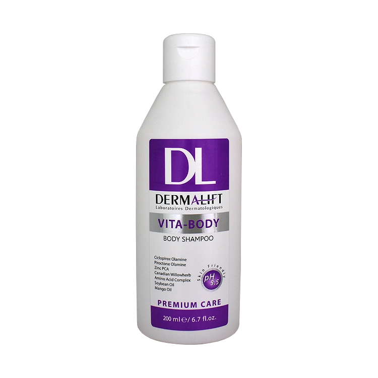 شامپو بدن ضد قارچ ویتا بادی درمالیفت حجم 200 میلی لیتر
