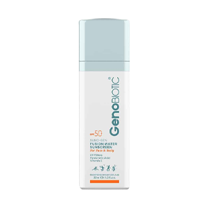 کرم ضد آفتاب انواع پوست فیوژن واتر ژنوبایوتیک SPF50 حجم 30 میلی لیتر