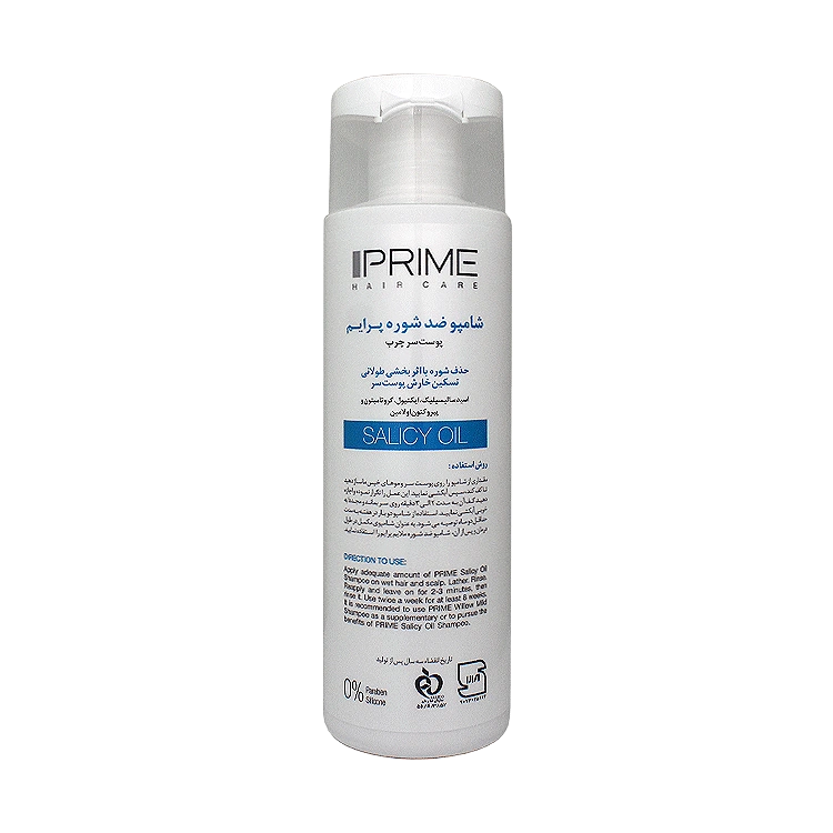 خرید شامپو ضد شوره پوست سر چرب پرایم مدل D3 حجم 250 میلی لیتر