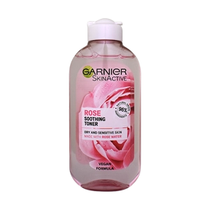 تونر پوست های خشک و حساس گل رز گارنیه حجم 200 میلی لیتر