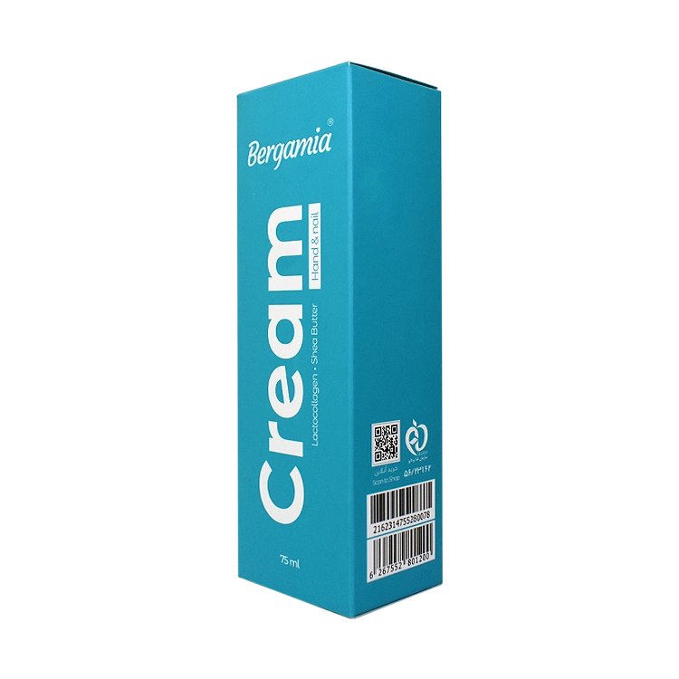 قیمت کرم مرطوب کننده دست و ناخن کلاژن شیر و شی باتر برگامیا حجم 75 میلی لیتر