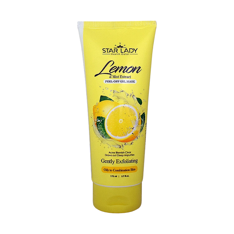 ژل ماسک پیل آف ضد جوش عصاره لیمو و نعنا استار لیدی حجم 175 میلی لیتر