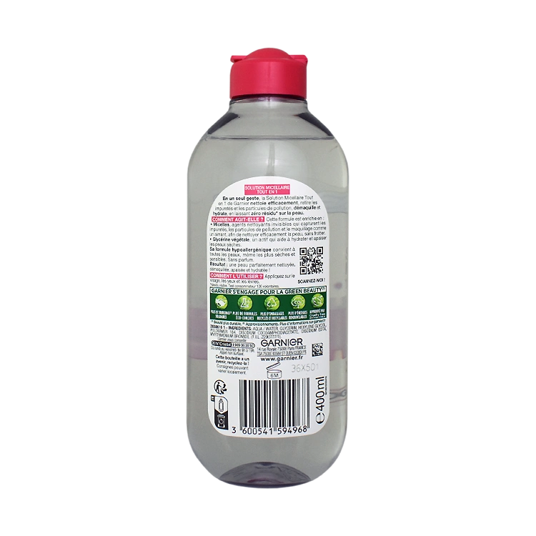 خرید میسلار واتر پوست حساس گارنیه حجم 400 میلی لیتر