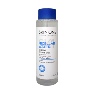 میسلار واتر پوست های خشک و معمولی اسکین وان حجم 250 میلی لیتر