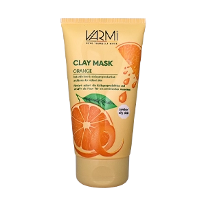 ماسک خاک رسی روشن کننده پرتقال وارمی حجم 150 میلی لیتر