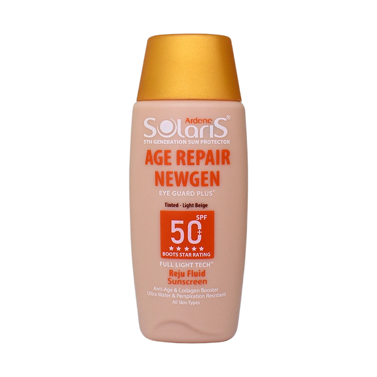 فلویید ضد آفتاب ضد چروک بژ روشن ایج ریپیر نیوژن آردن سولاریس SPF50 حجم 75 میلی لیتر
