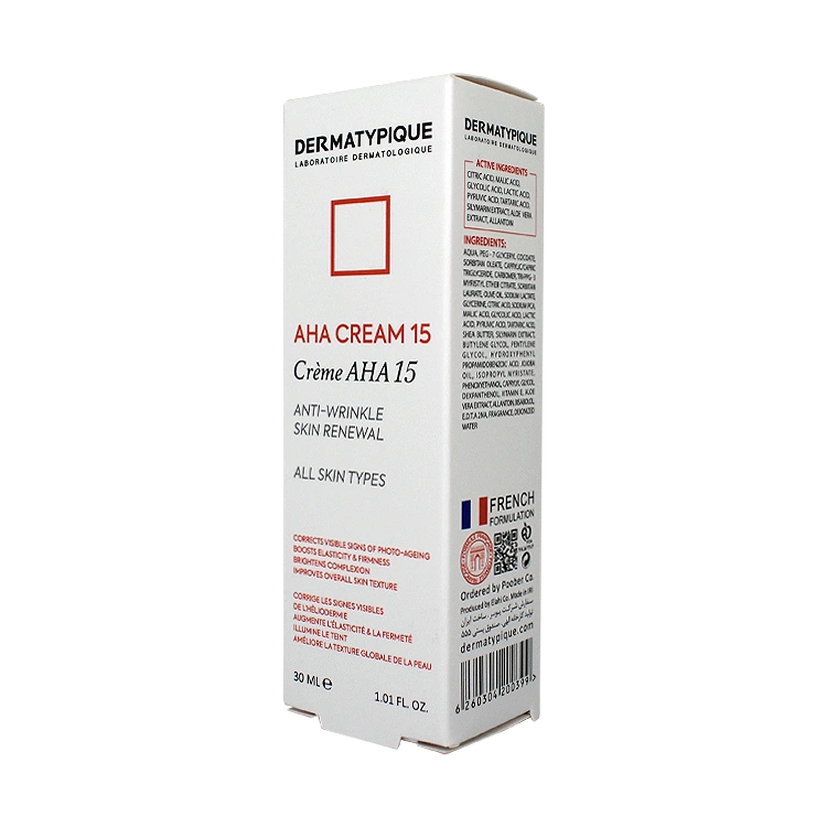 قیمت کرم لایه بردار AHA 15 درصد درماتیپیک حجم 30 میلی لیتر