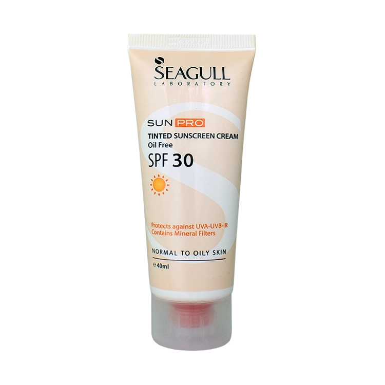 کرم ضد آفتاب رنگی روشن پوست های معمولی تا چرب سی گل SPF30 حجم 50 میلی لیتر