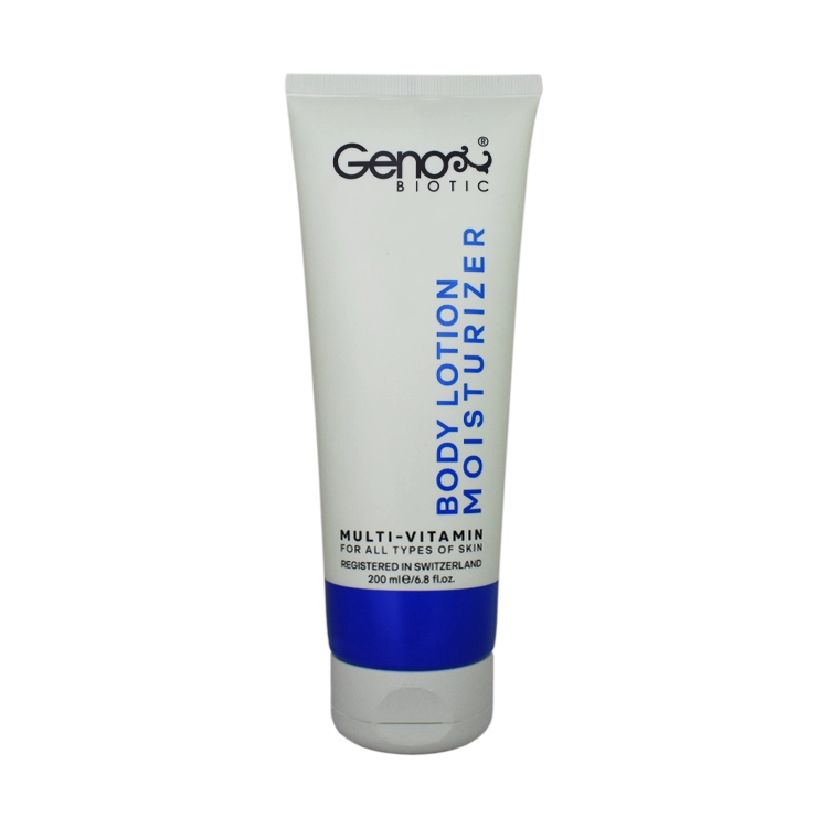 لوسیون بدن مرطوب کننده انواع پوست ژنوبایوتیک حجم 200 میلی لیتر