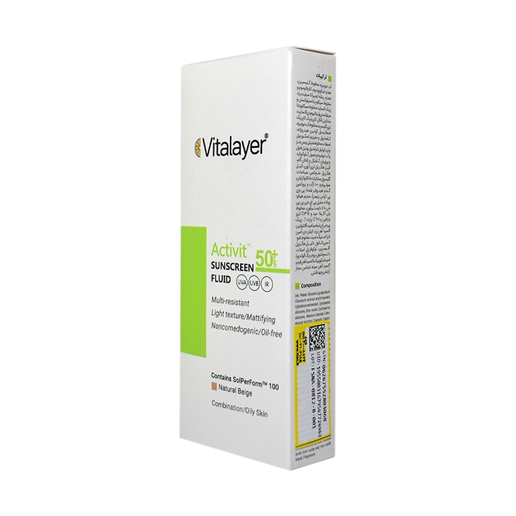 قیمت فلویید ضد آفتاب پوست چرب بژ طبیعی اکتی ویت ویتالیر SPF50 حجم 50 میلی لیتر