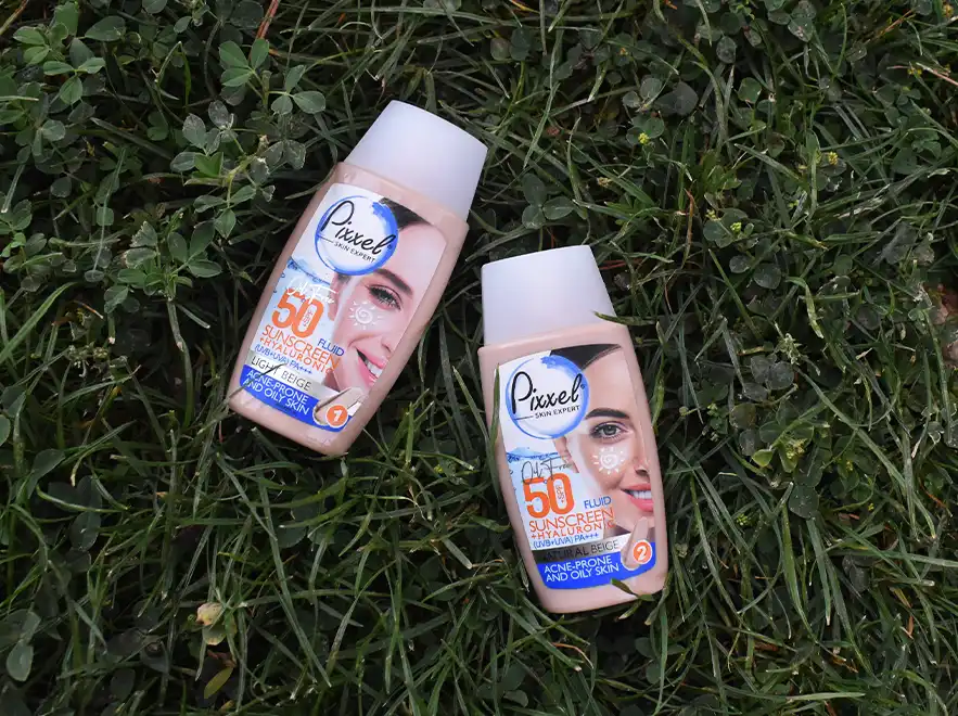 نقد و بررسی کرم ضد آفتاب بژ طبیعی پوست های چرب و جوش دار پیکسل SPF50 حجم 50 میلی لیتر