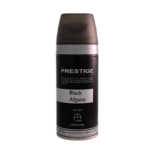 اسپری بدن مردانه پرستیژ مدل Black Afgano حجم 150 میلی لیتر
