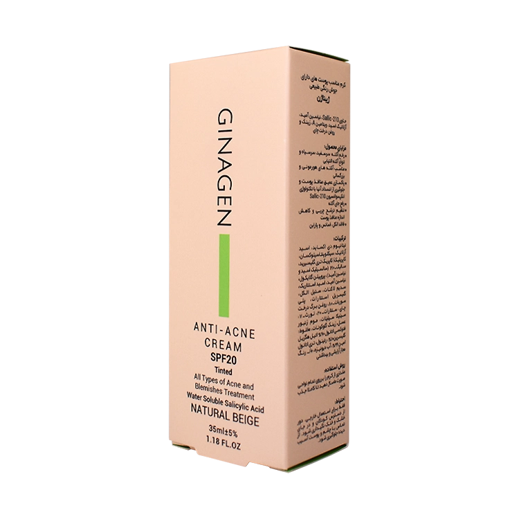 قیمت کرم ضد جوش رنگی بژ طبیعی ژیناژن SPF20 حجم 35 میلی لیتر