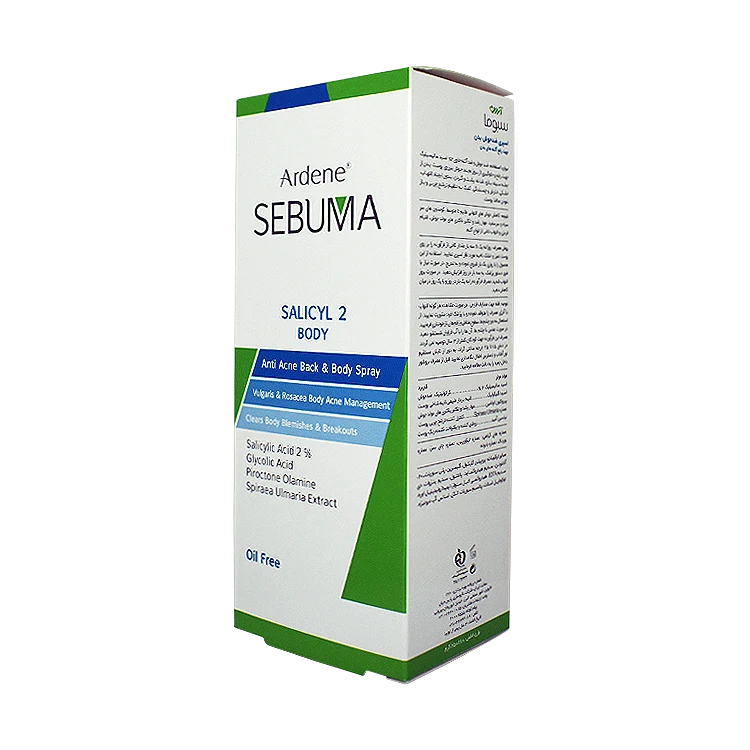 قیمت اسپری ضد جوش بدن آردن سبوما مدل Salicyl 2 حجم 250 میلی لیتر