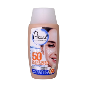 کرم ضد آفتاب بژ روشن پوست های چرب و جوش دار پیکسل SPF50 حجم 50 میلی لیتر