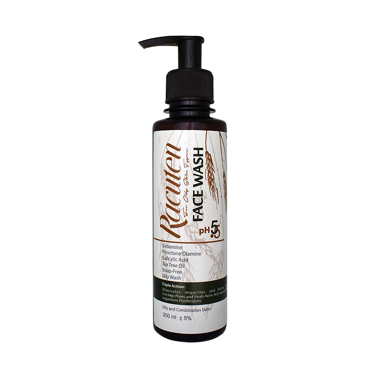 ژل شستشوی صورت پوست های مختلط و چرب راکوتن حجم 200 میلی لیتر
