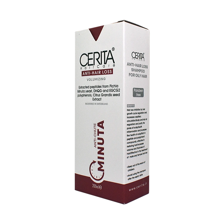 قیمت شامپو ضد ریزش موهای چرب مینوتا سریتا حجم 200 میلی لیتر