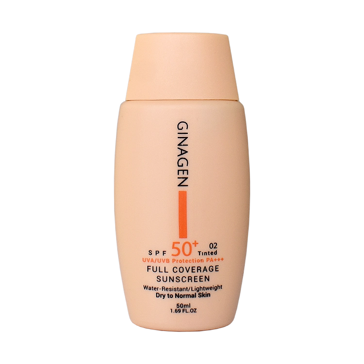 لیکویید ضد آفتاب بژ طبیعی پوست های خشک و نرمال ژیناژن SPF50 حجم 50 میلی لیتر