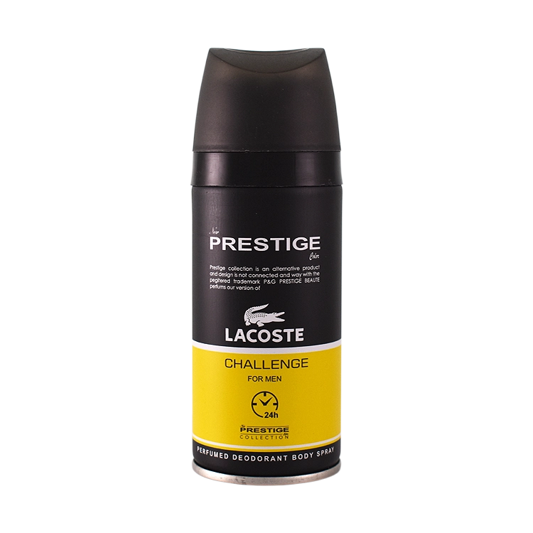 اسپری بدن مردانه پرستیژ مدل Lacoste Challenge حجم 150 میلی لیتر