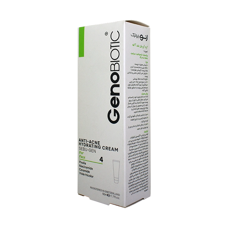 قیمت کرم آبرسان صورت ضد آکنه ژنوبایوتیک حجم 50 میلی لیتر