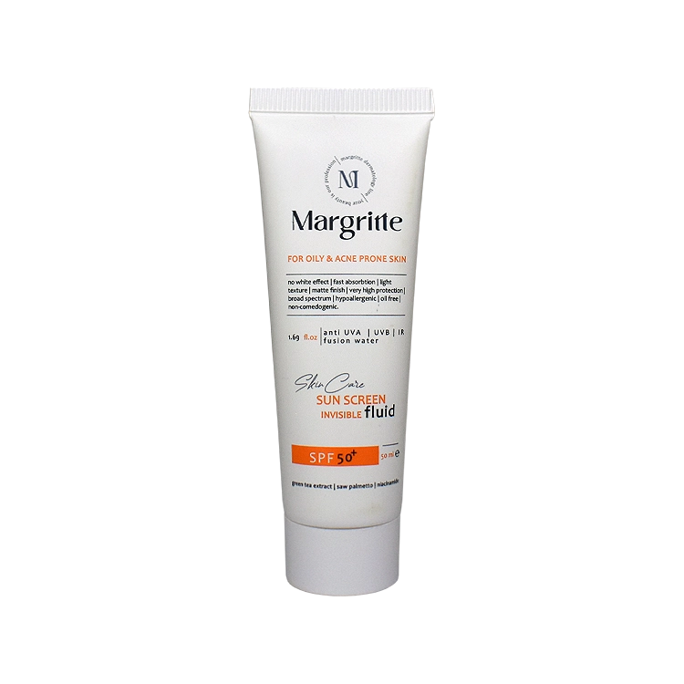 فلویید ضد آفتاب بی رنگ پوست های چرب و جوشدار مارگریت SPF50 حجم 50 میلی لیتر