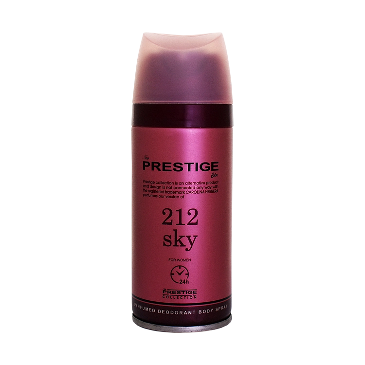 اسپری بدن زنانه پرستیژ مدل 212 Sky حجم 150 میلی لیتر