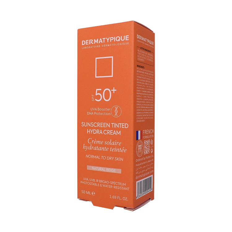 قیمت کرم ضد آفتاب بژ طبیعی پوست های خشک و معمولی درماتیپیک SPF50 حجم 50 میلی لیتر