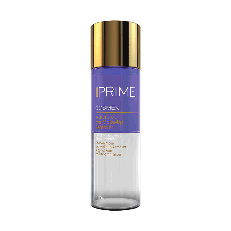 محلول پاک کننده آرایش چشم دوفاز پرایم حجم 100 میلی لیتر