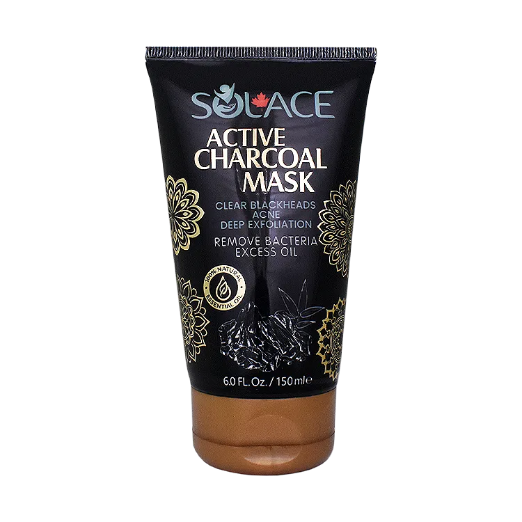 ماسک اسکراب شکری جوش سرسیاه زغال فعال سولس حجم 150 میلی لیتر