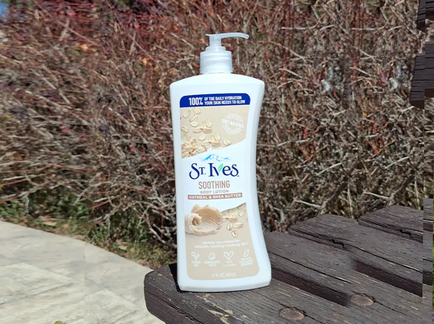 بررسی ترکیبات لوسیون بدن عصاره جو دوسر و شی باتر سینت ایوز مدل Soothing حجم 621 میلی لیتر