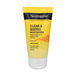 کرم مرطوب کننده زردچوبه نوتروژینا مدل Clear & Soothe حجم 75 میلی لیتر